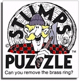 Stumps Puzzles - can you remove the brass ring?